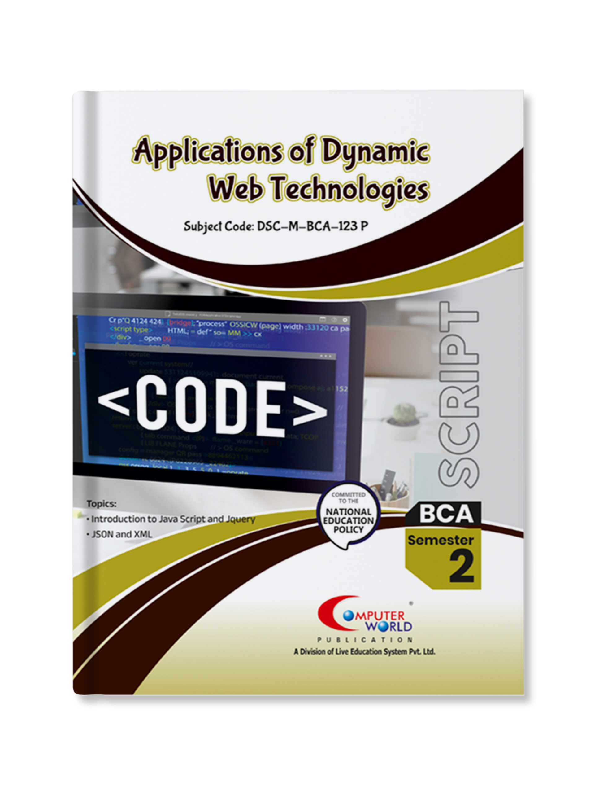 App of Dynamic Web Technologies 123 P Spine Effect (Front)